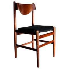 Mid century modern walnut side chair by Borneo Int’l, 1960s