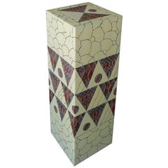 Pedestal de arte postmoderno mixto único