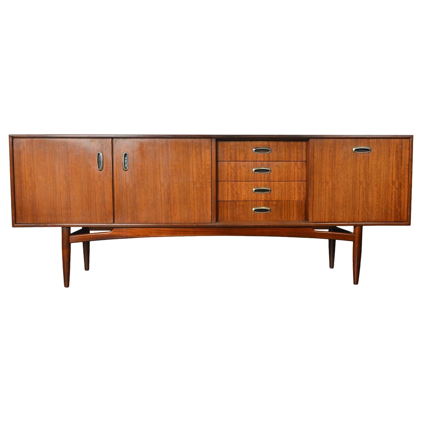 Large G Plan Scandinavian Range in Mahogany For Sale