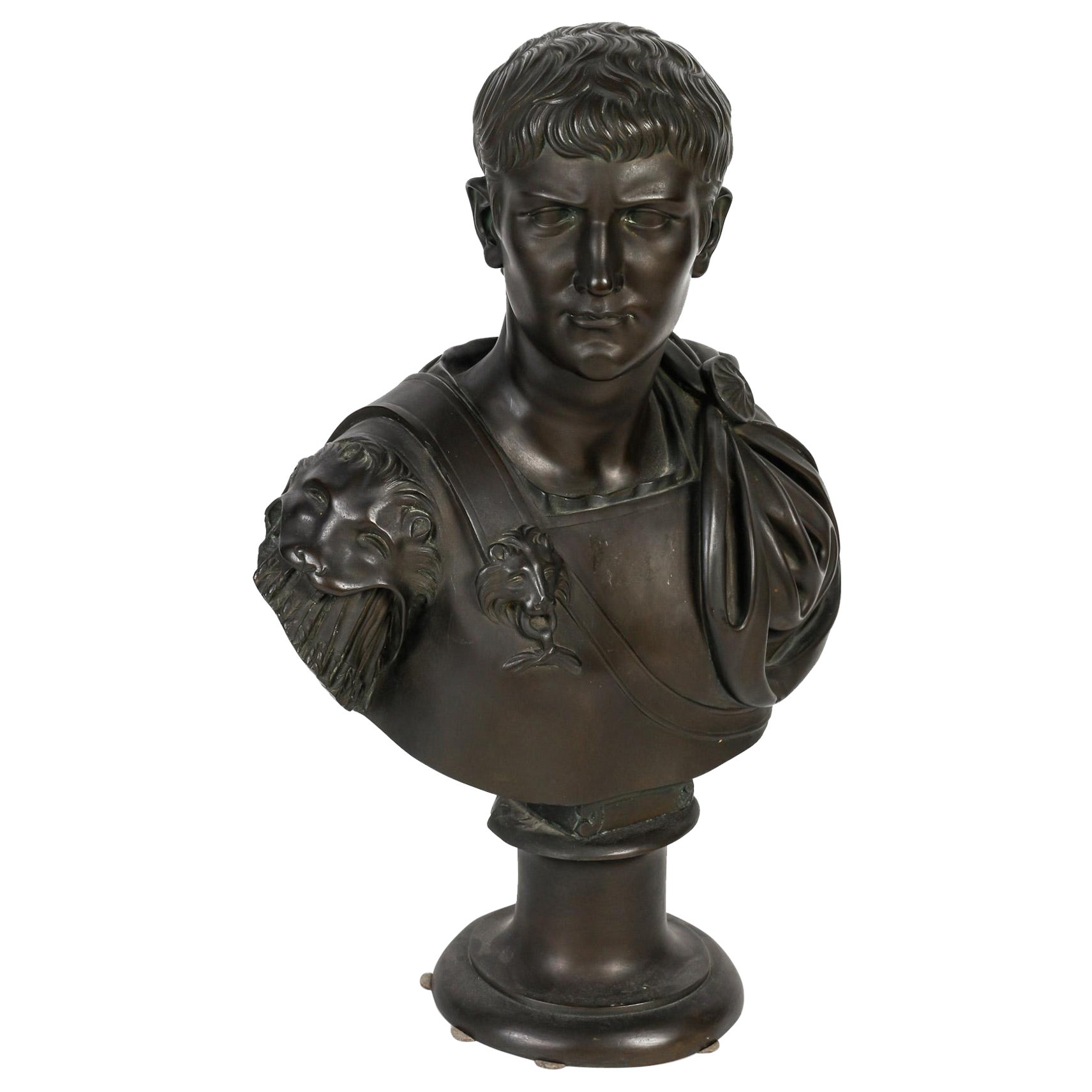 Sculpture en Bronze, Jules César, XIXème Siècle.  For Sale
