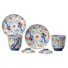 Arita Periodo Edo Porcelana Japonesa Kakiemon Taza de Chocolate / Tazón de Té Japón