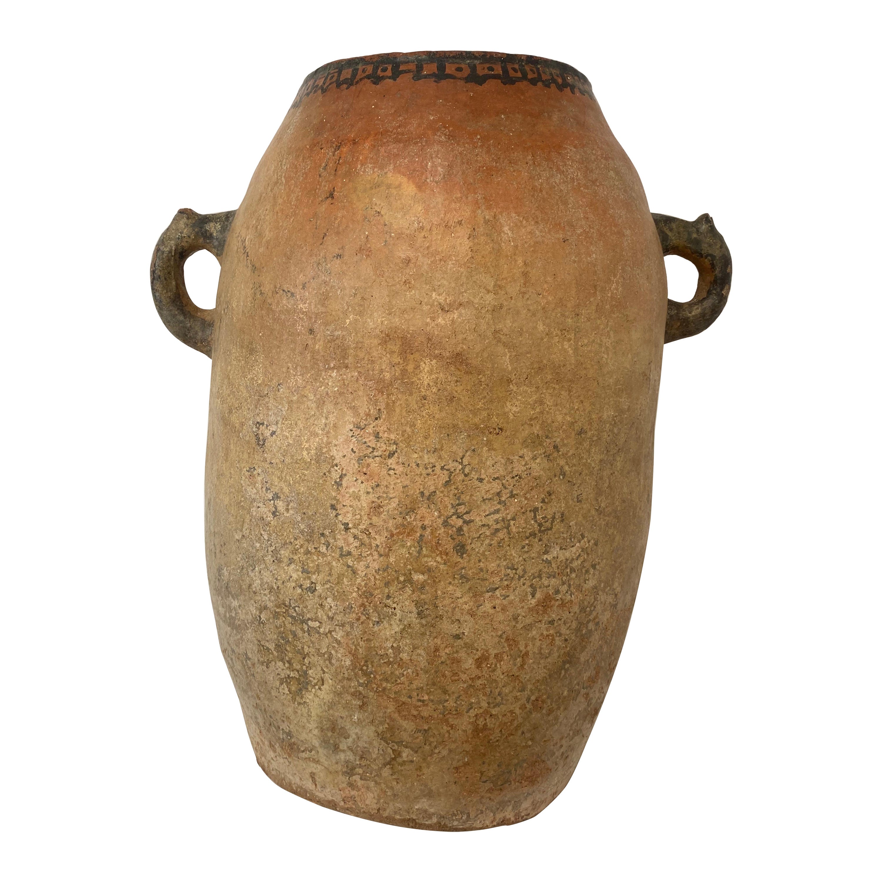 Antique Berber Terracotta Jar For Sale