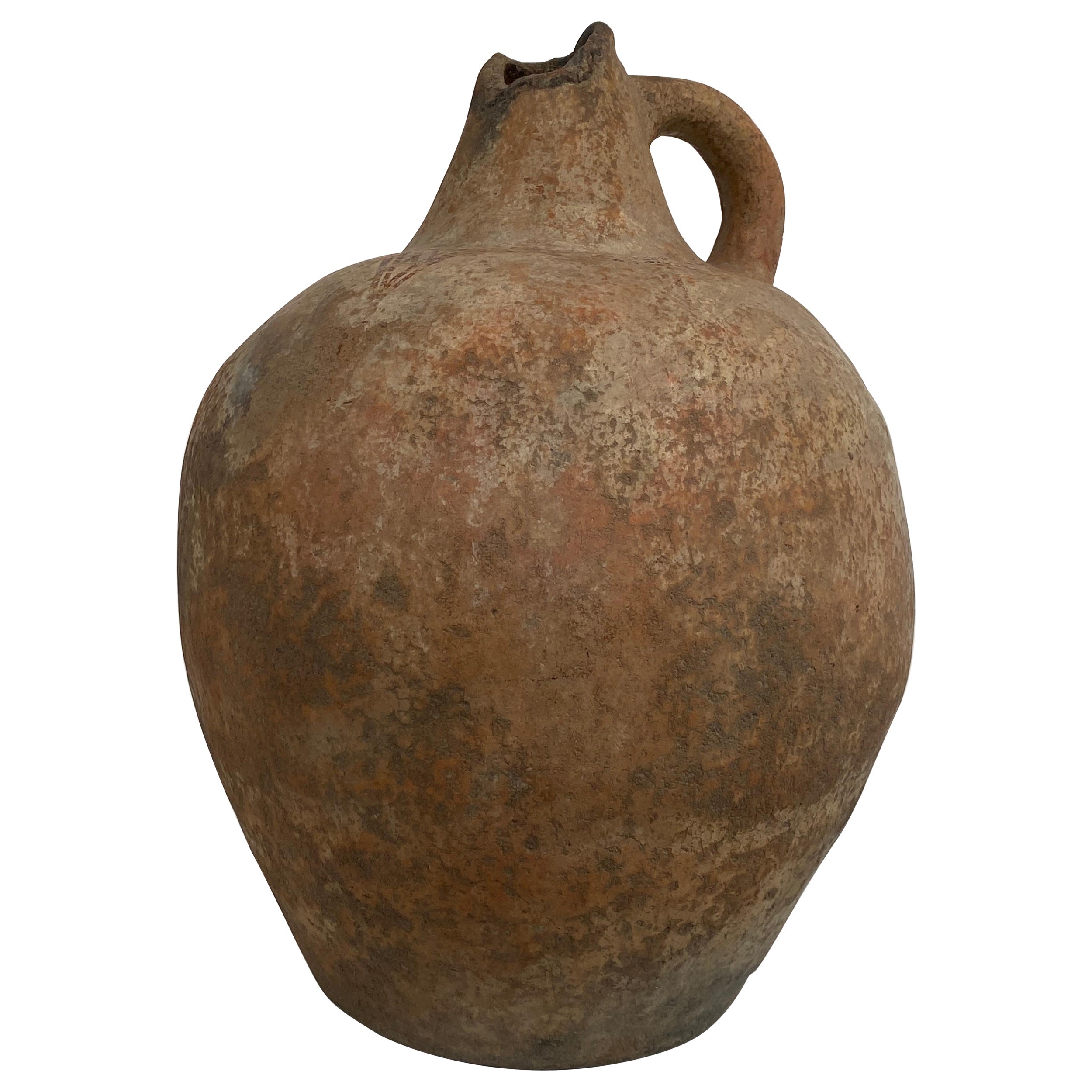 Antique Berber Terracotta Jar from Morocco For Sale