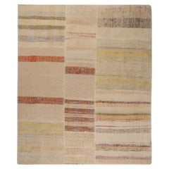 Rug & Kilim’s Patchwork Kilim Runner in Polychromatic Stripes