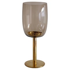 Retro Glass and Brass Lantern Modell L27 by Hans Agne Jakobsson