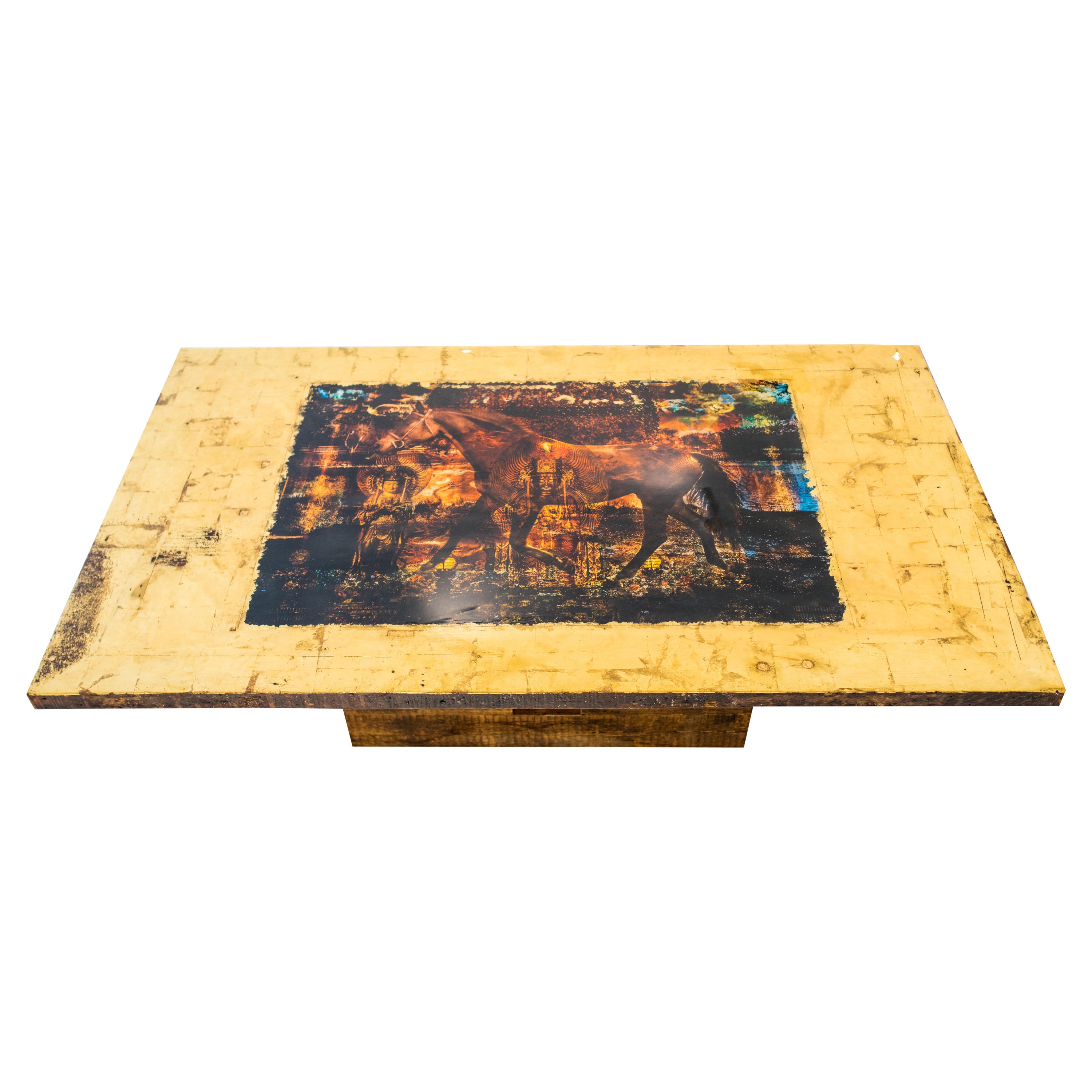 Table de salle à manger Fascinasia, fabriquée à la main par Rafael Calvo à partir de bois de récupération en vente