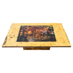 Table de salle à manger Fascinasia, fabriquée à la main par Rafael Calvo à partir de bois de récupération