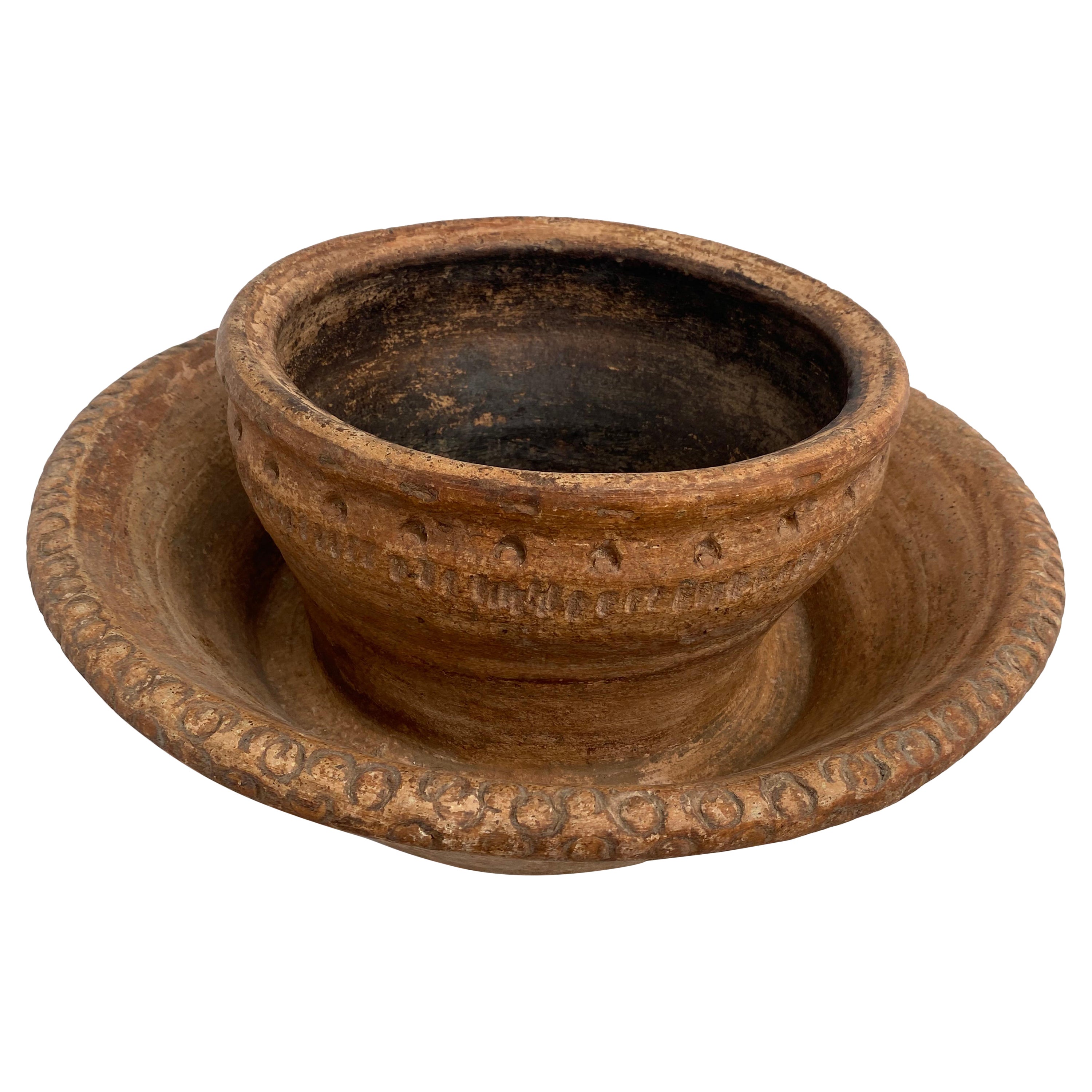 Antique Berber Terracotta Vase from Morocco