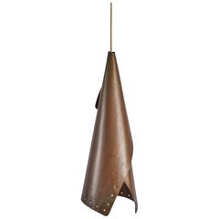 Swedish Designer, Pendant Light, Copper, Sweden, 1960s