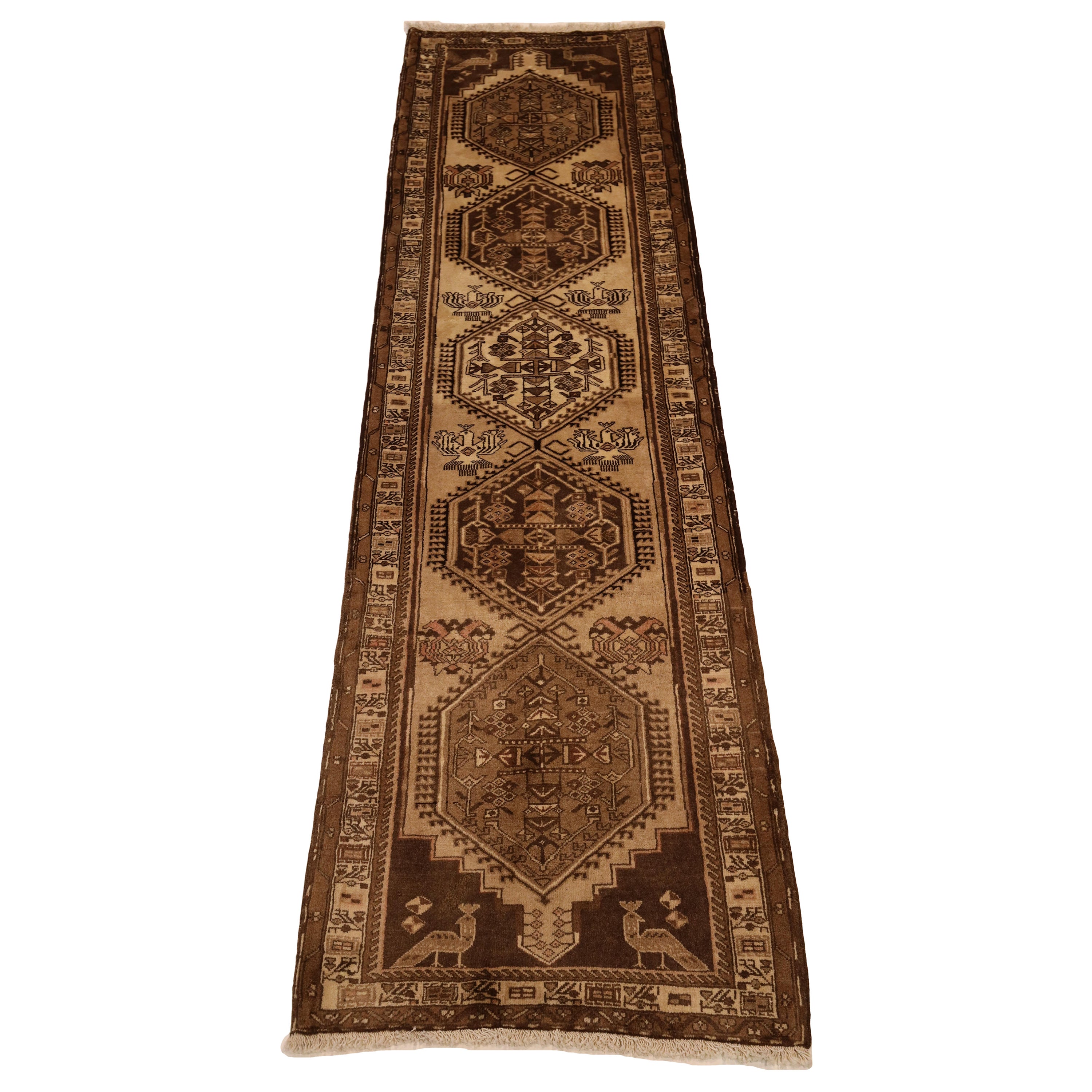 Antique-Washed Serab runner - 2'7" x 9'5" For Sale