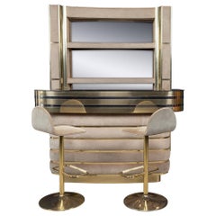 Vintage 20th Century Italian Standing Dry Bar By Willy Rizzo, c.1970