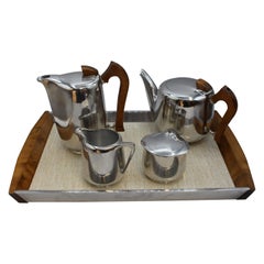 1950s-60s Picquot Ware Tea & Coffee Set