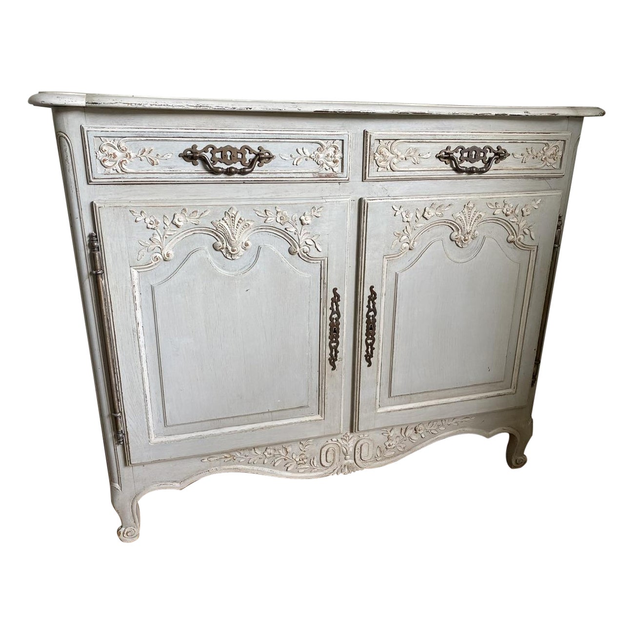 Pretty French 2 Door Cupboard or Cabinet  For Sale