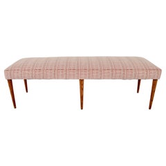 Retro Modern Upholstered Bench, c 1960s
