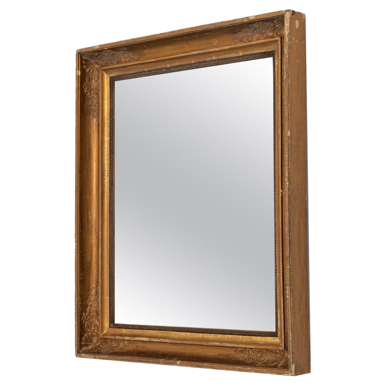 19th Century French Wooden Mirror For Sale at 1stDibs