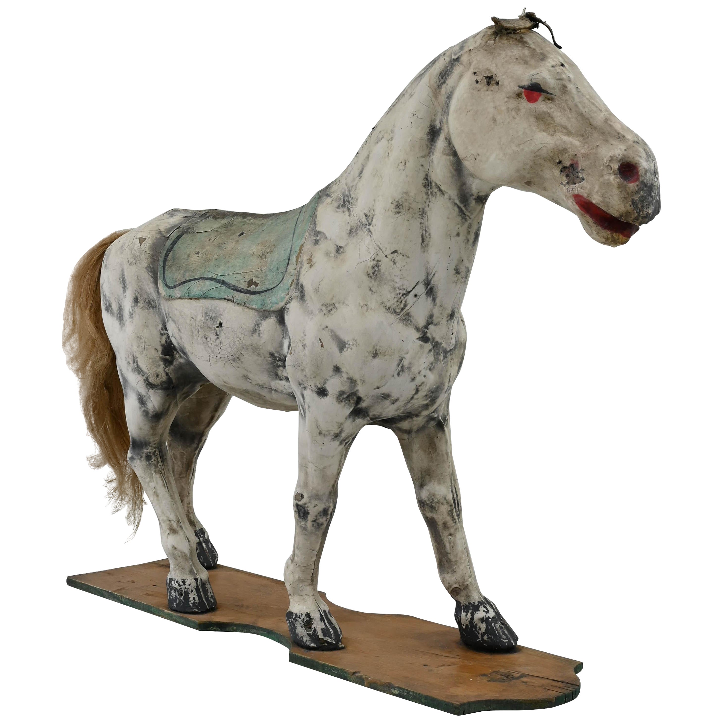 Early 20th Century French Wooden Horse 