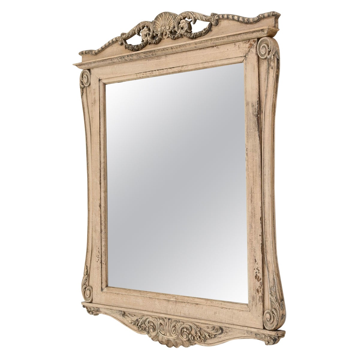 19th Century French Wooden Mirror 