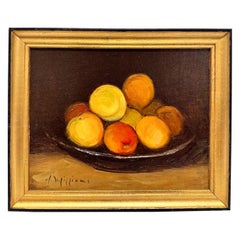 Abricots, peinture à l'huile