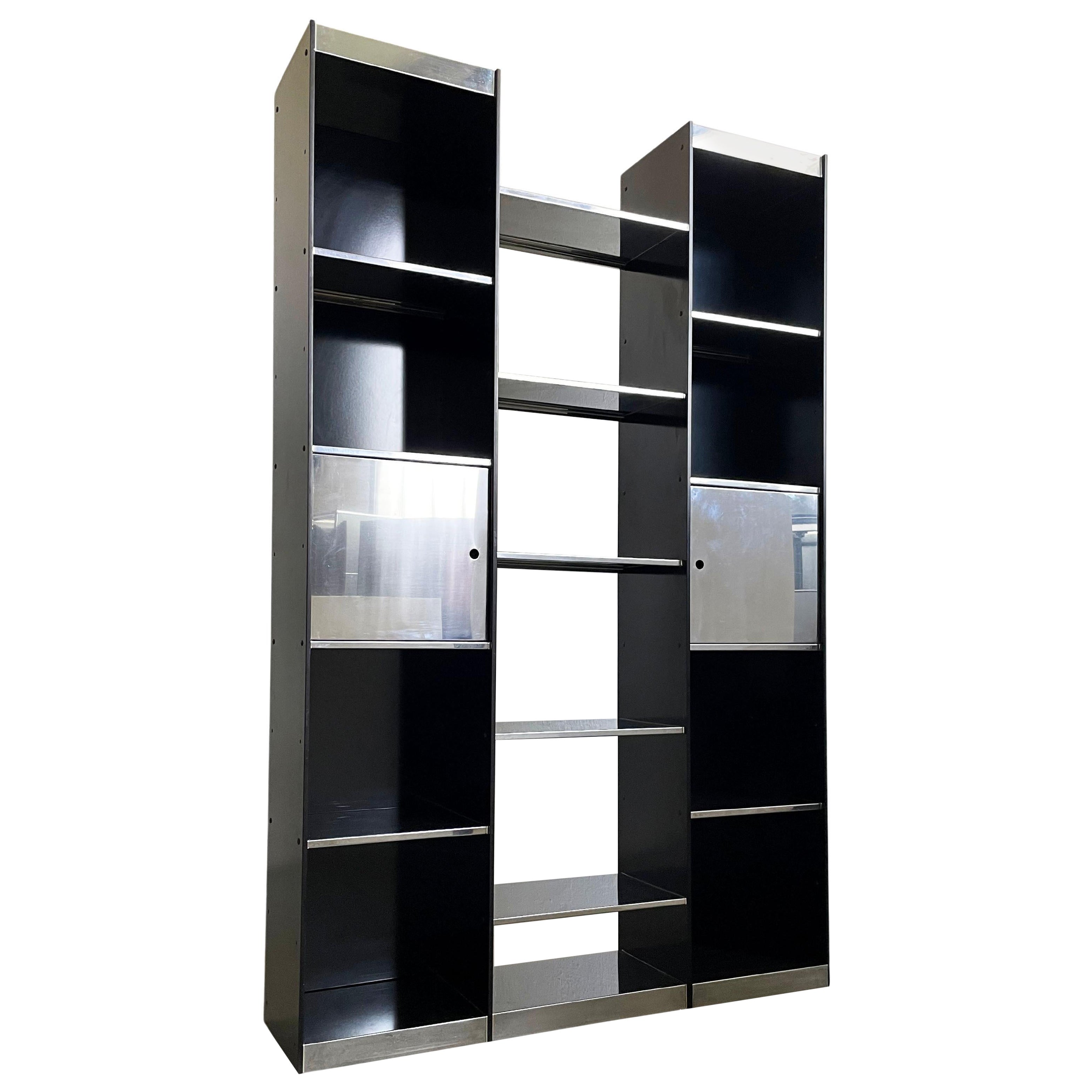 1970's Italian Modernist Bookcase by Cidue For Sale