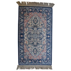 Vintage Karastan Blue Heriz Medallion 748 Area Rug Carpet Mat 3' x 5'