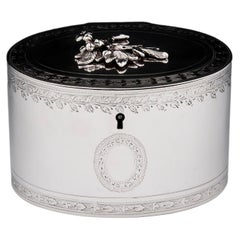 Used Georgian Silver Tea Caddy Richard Morton & Co