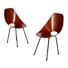 Deux chaises "Medea" par Vittorio Nobili pour F.lli Tagliabue 1950-60s
