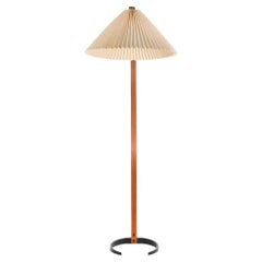 1971 Caprani Teak and Linen Timberline Floor Lamp by Mads Caprani Denmark