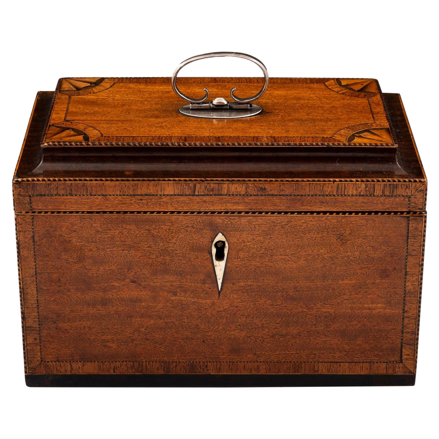 Georgian Satinwood Tea Chest with Secret Compartments