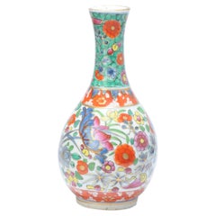 Antike Amsterdamer Bont-Blumenvase aus gewickeltem Porzellan, chinesisch, 18. Jahrhundert