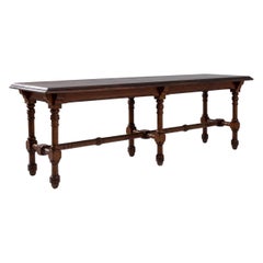 Turn of the Century British Wooden Console Table
