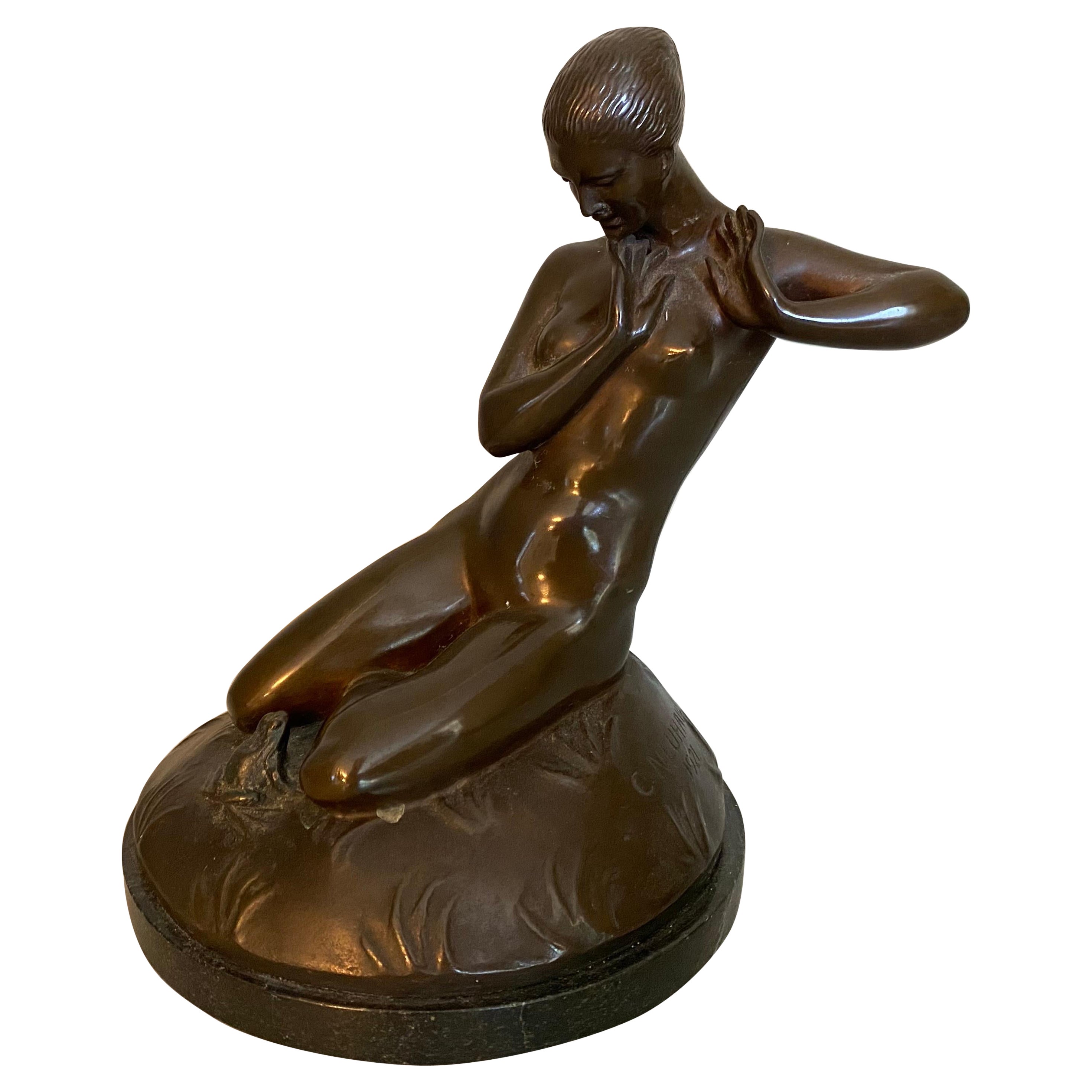 Art Deco Bronze by C Neuhaus For Sale