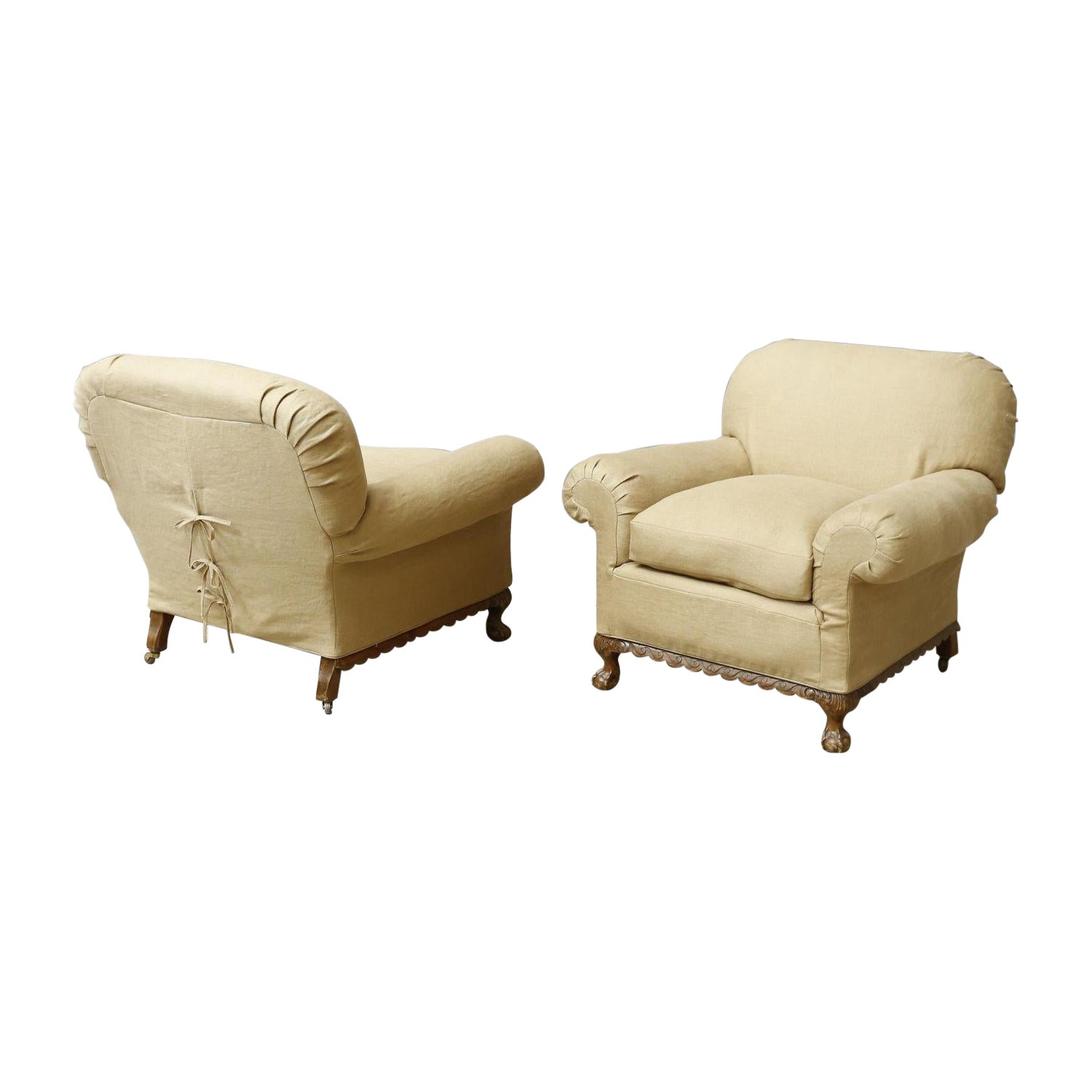 Pair of Early 20th century country house armchairs