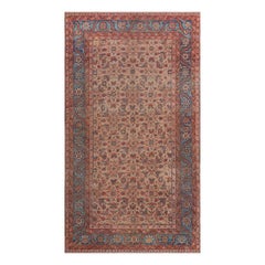 Antique Circa-1880 Herati-pattern Persian Bakshaish Rug