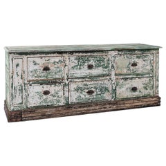 Antique Turn of the Century French Patinated Chest of Drawers