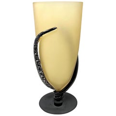 Contemporary Murano Art Glass Vase by Marino Santi
