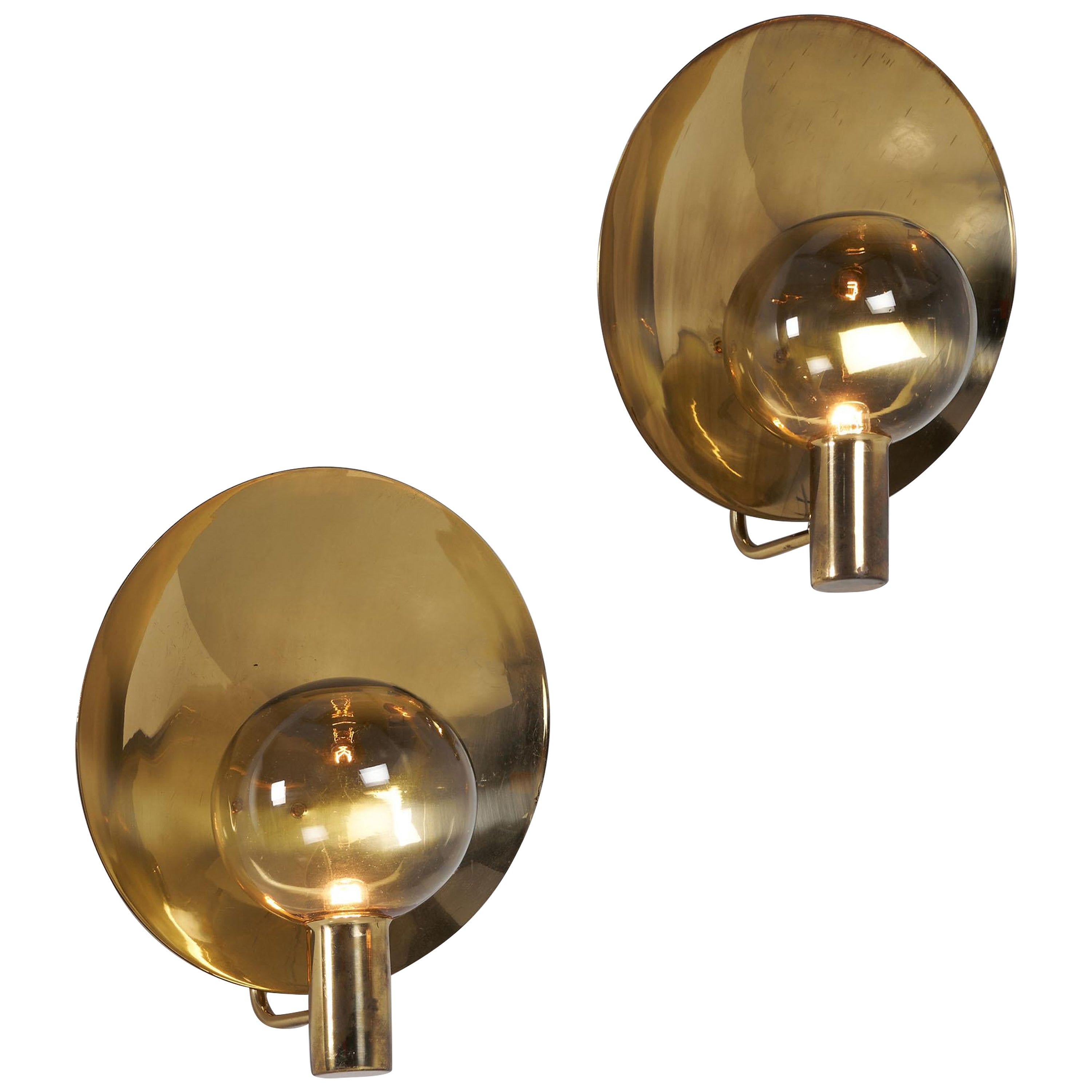 Hans Agne Jakobsson V-180 sconces Sweden 1960