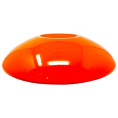 1970s Orange Glass "UFO" Vase by Walter Gropius for Rosenthal Studio