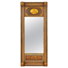 Northern European Neoclassical Painted Used Pier Mirror, 19th Century
