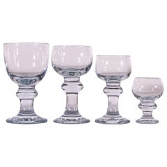 Set of 42 Holmgaard Hunter Glasses, 12 Large, 12 Medium, 14 White Wine, 4 Cognac