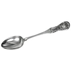 Antique Scottish Silver large Spoon Glasgow 1840 Henry Muirhead