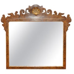 STUNNiNG - MIRROR DE COULEURS EN ROSE WALNUT DE STYLE GEORGIAN DU 18ème SIÈCLE, CIRCA 1860