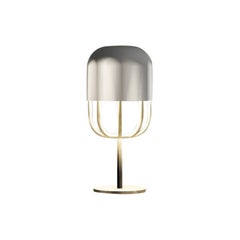 Imagin Capsule Table Lamp in Powder-coated Metal and Brushed Brass