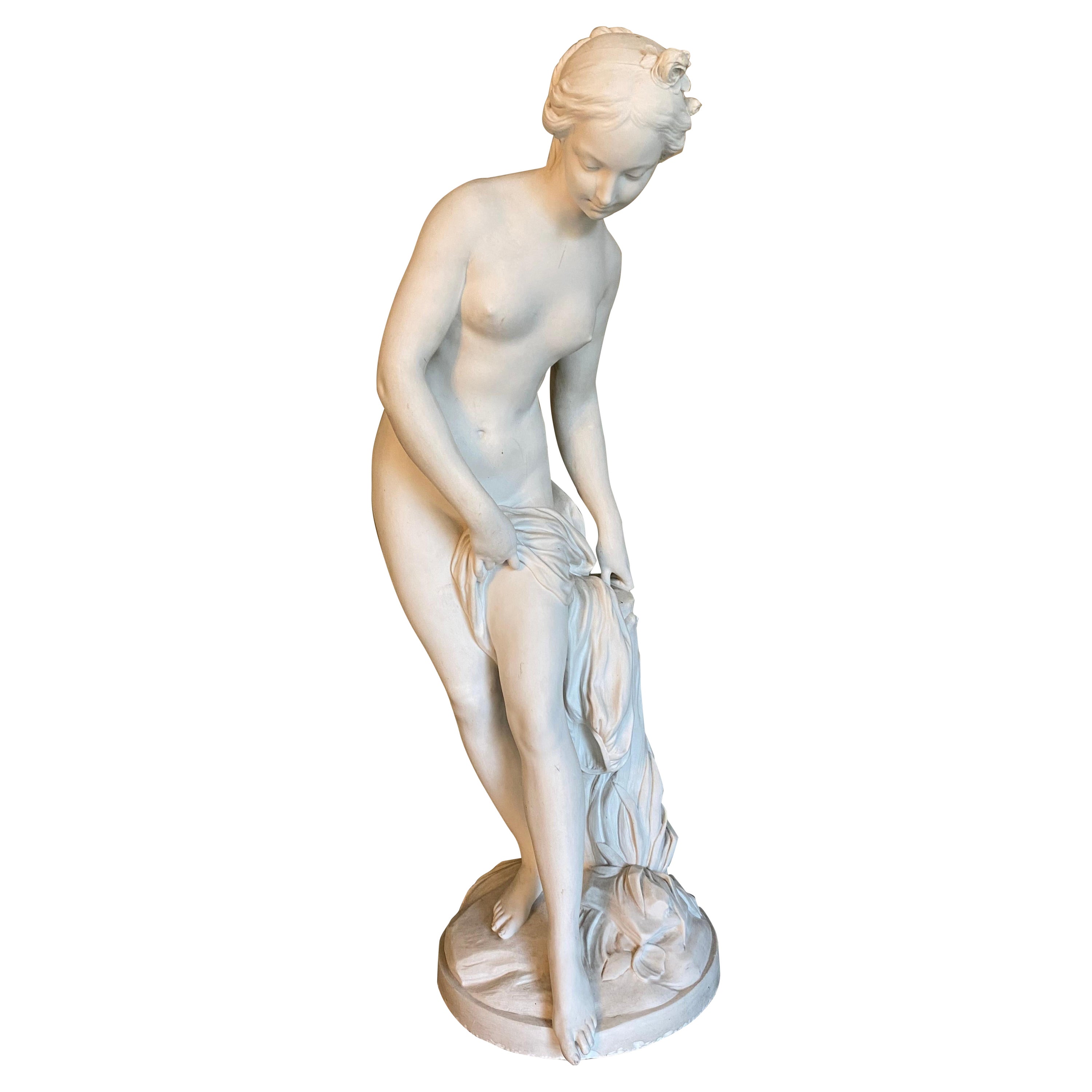 Impressive Large French Parian Classical Nude