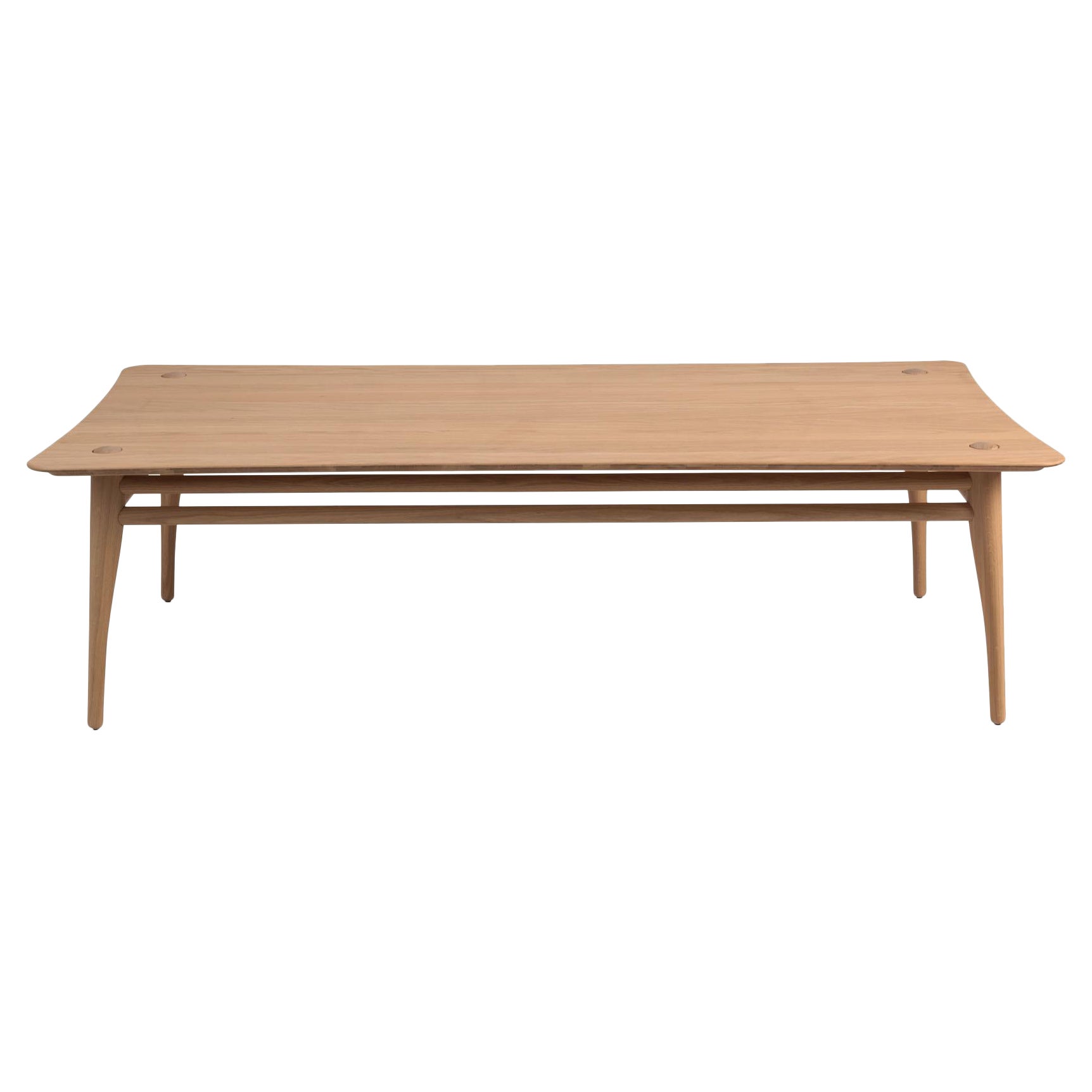 Revised Chilgrove - solid oak coffee table - rectangle160x80cm For Sale