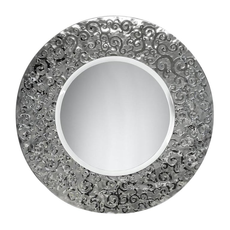 Plus Objektglas-Relief in Silber mit Gravur „Glamour“ im Angebot