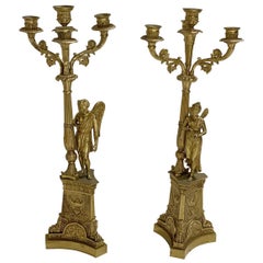 Empire Bronze Candlestick Lamps