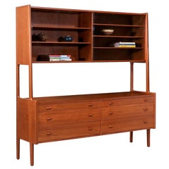 Expertly Restored - Hans J. Wegner RY-20 Teak Credenza with Glass Doors
