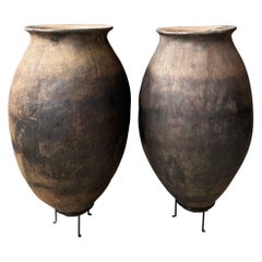 Antique Early 20th Century Terracotta Jars From Oaxaca, Mexico