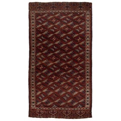 Ancien tapis Turkaman vers 1850
