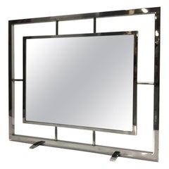 Danny Alessandro Chrome and Glass Fire Screen